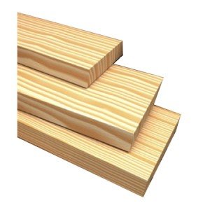 PAO Planed Timber White Deal 2 Inch X 1 Inch X 16 Ft